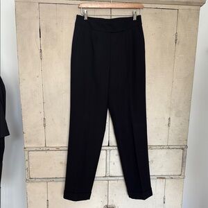 Liz Claiborne Collection Classic Black Cuffed Trousers